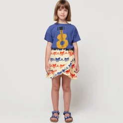 Ribbon Bow All Over Ruffle Skirt by Bobo Choses