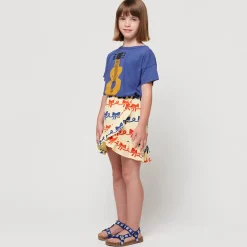 Ribbon Bow All Over Ruffle Skirt by Bobo Choses