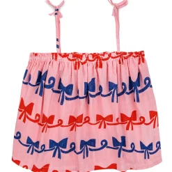 Ribbon Bow All Over Woven Top by Bobo Choses - Last One In Stock - 10-11 Years