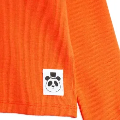 Rib Turtleneck in Red by Mini Rodini