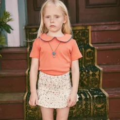 Rickrack Collar Tee in Gamberetto by Misha & Puff