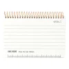 Ring Memo B7 Notebook in White by Midori