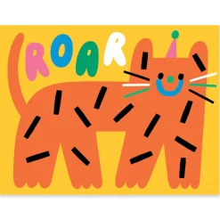 Roar Greetings Card by Susie Hammer for Wrap