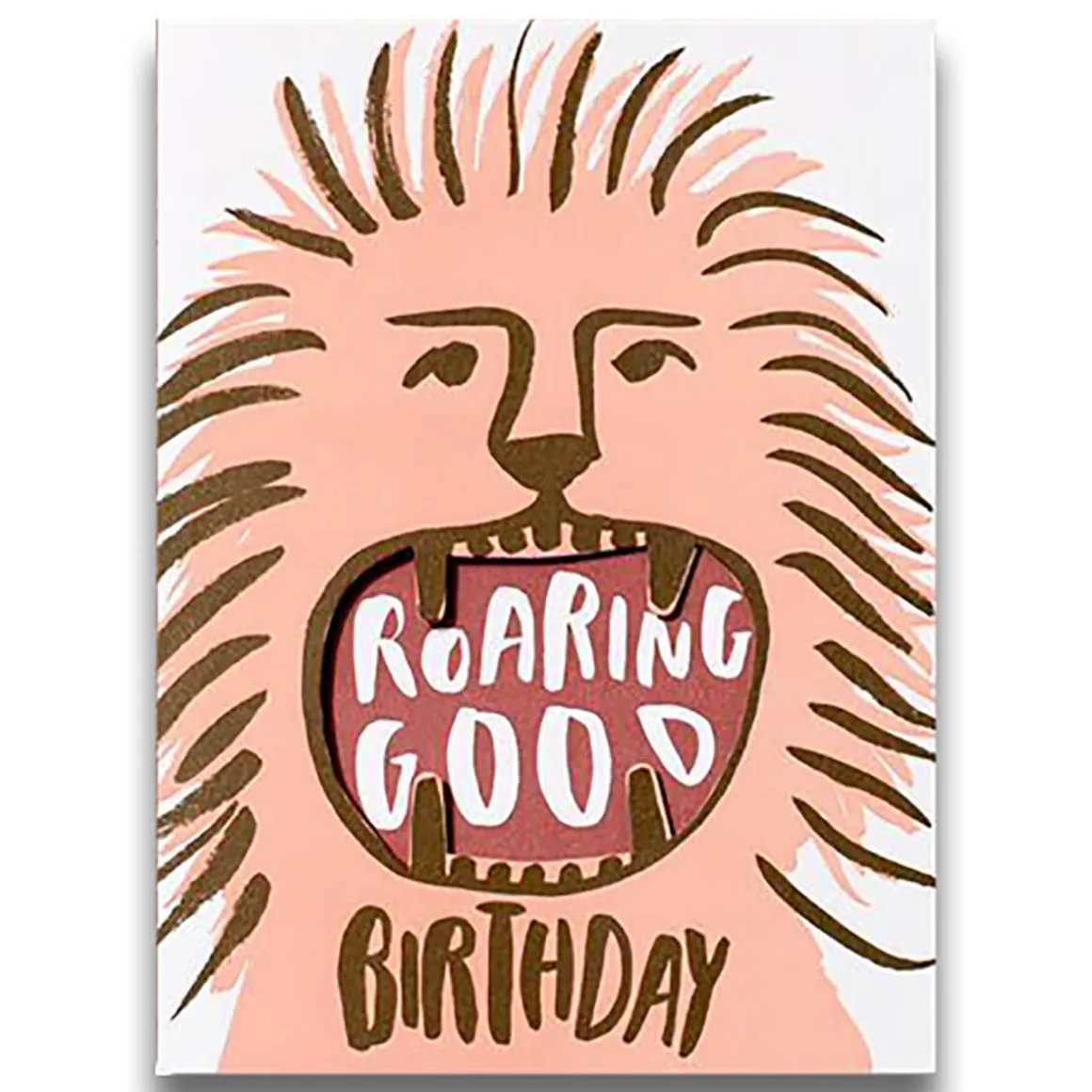Roaring Good Birthday Greetings Card by Egg Press for 1973