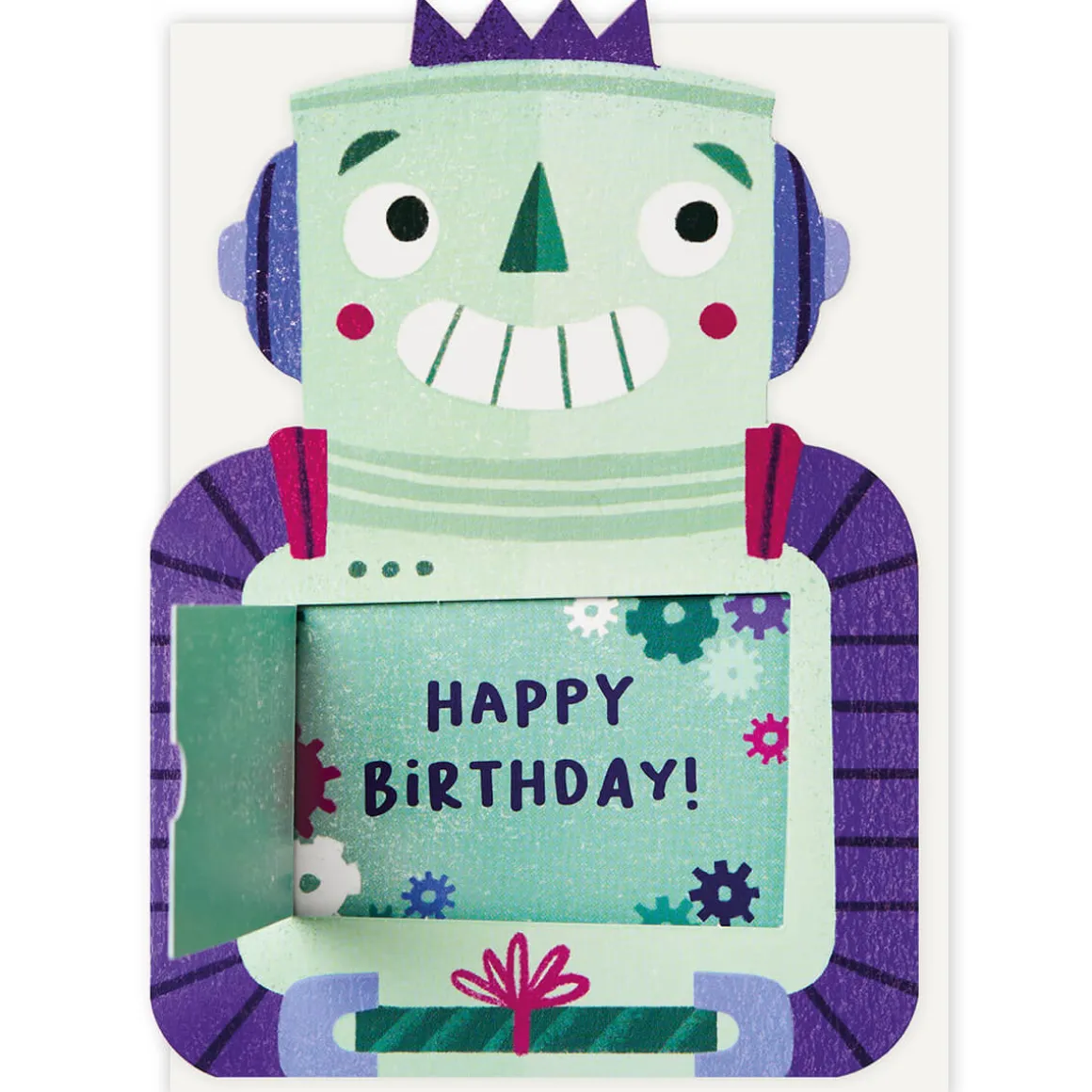 Robot Birthday Greetings Card by Stormy Knight