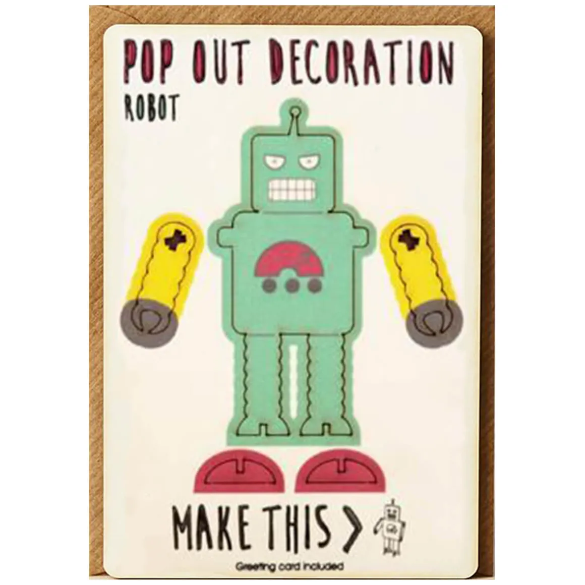 Robot Pop Out Decoration And Greetings Card by The Pop Out Card Company