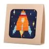 Rocket Ship Picture Frame Needlepoint Kit by Sozo