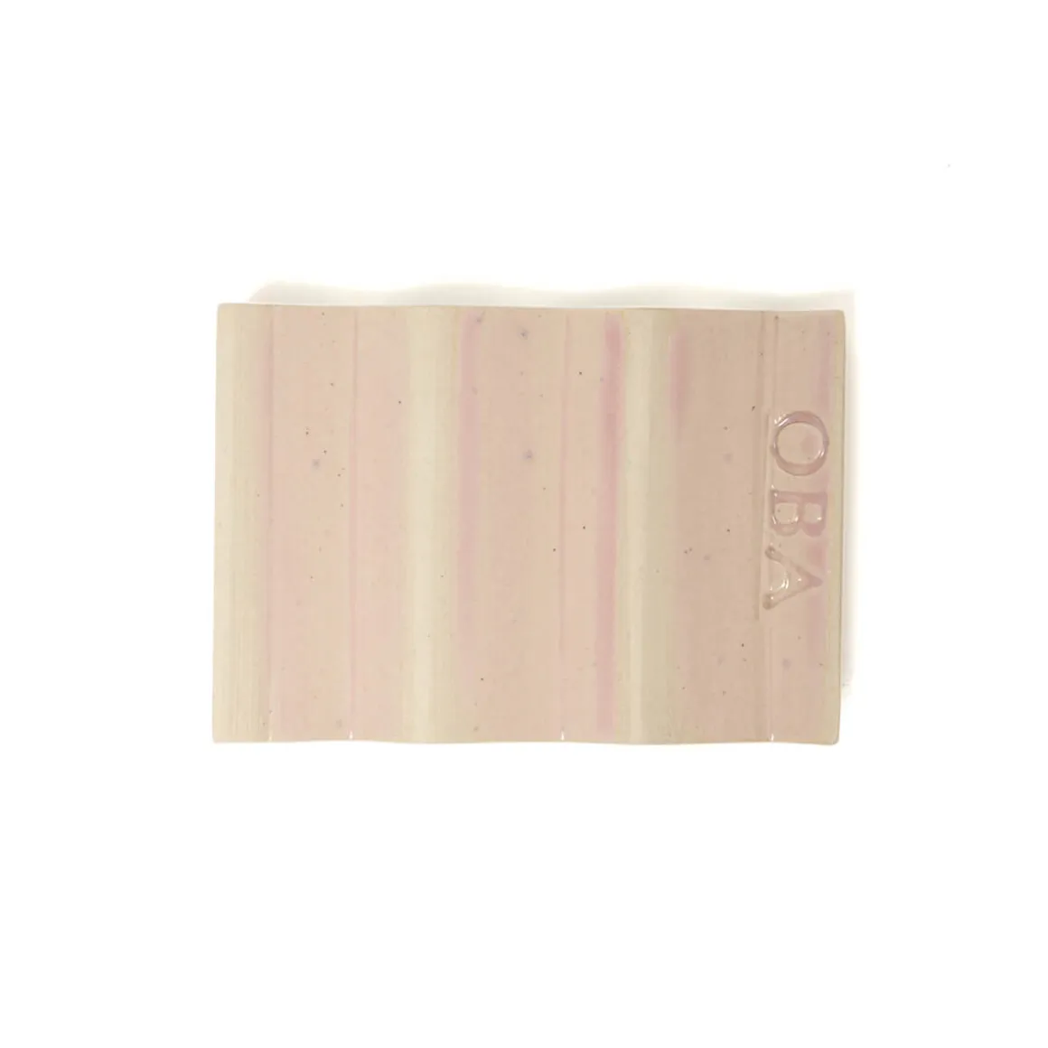 Rocky M. Handmade Ceramic Soap Dish in Pastel Pink by Oba Studios