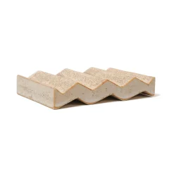 Rocky M. Handmade Ceramic Soap Dish in Sand by Oba Studios
