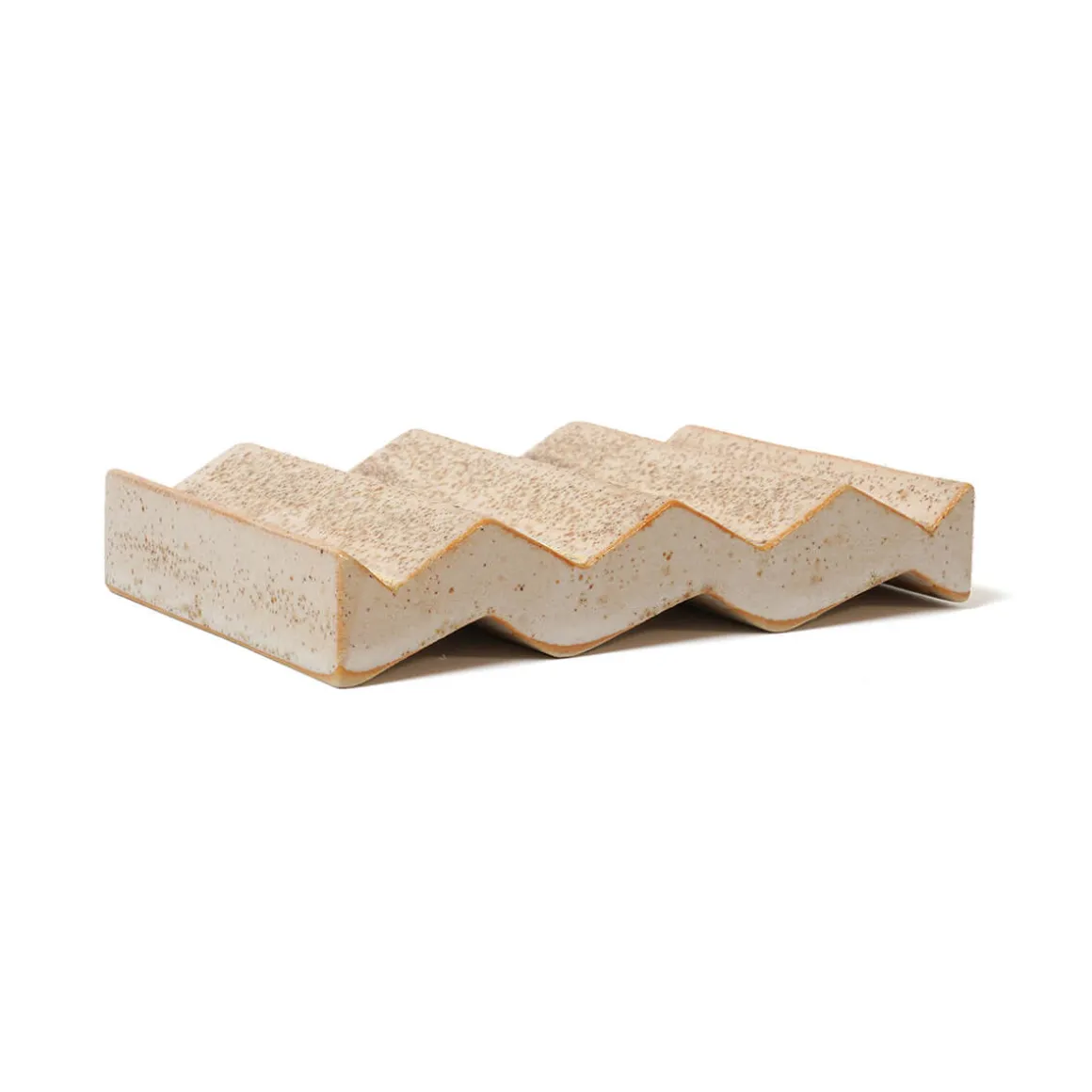 Rocky M. Handmade Ceramic Soap Dish in Sand by Oba Studios