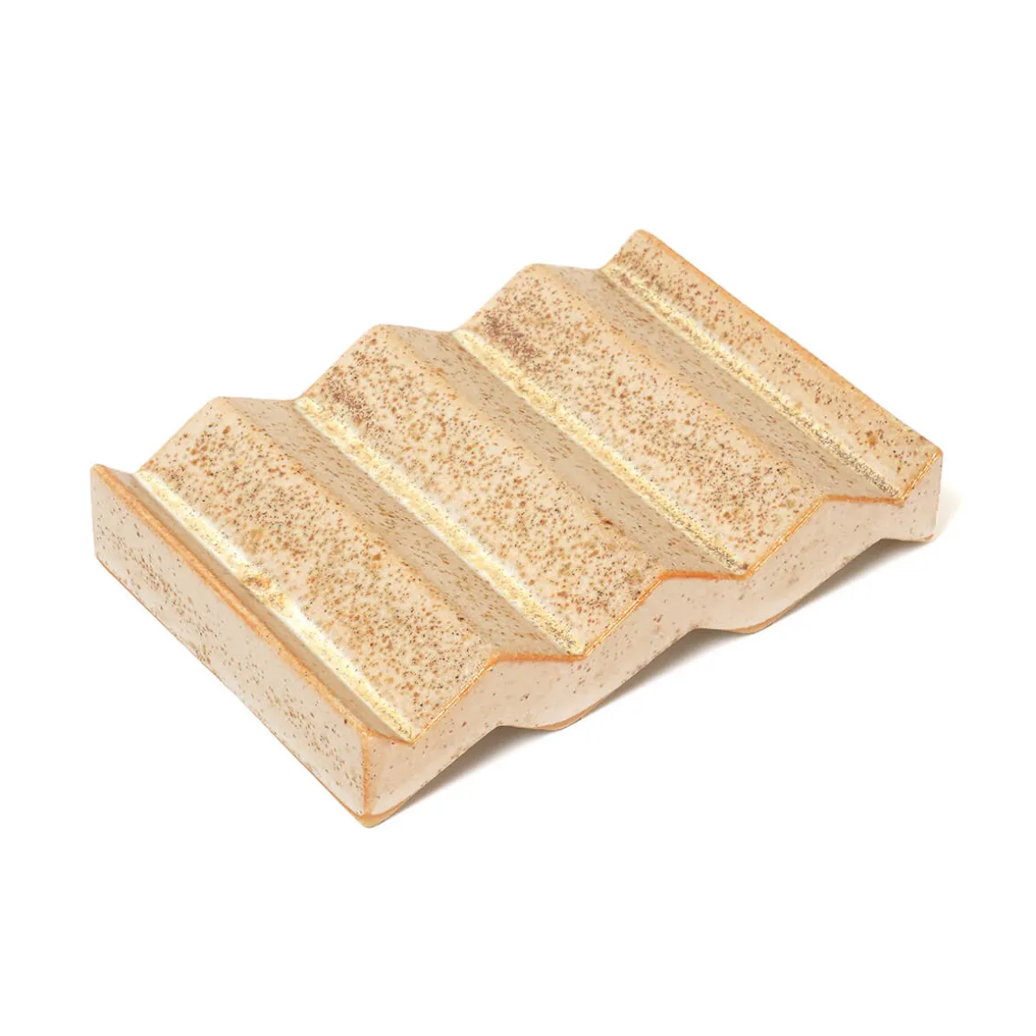 Rocky M. Handmade Ceramic Soap Dish in Sand by Oba Studios