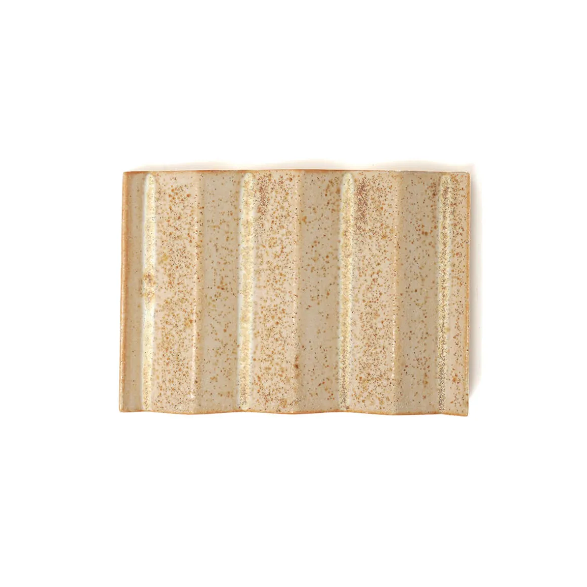 Rocky M. Handmade Ceramic Soap Dish in Sand by Oba Studios