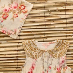 Romper With Scarf in Antoinette Print by Bonjour