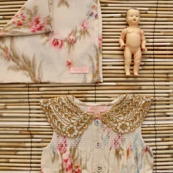 Romper With Scarf in Antoinette Print by Bonjour