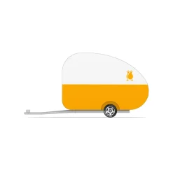 Rosebud Camper Trailer For Mini Candycar By Candylab Toys
