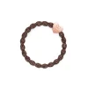 Rose Gold Heart Hair Band in Metallic Bronze by byEloise
