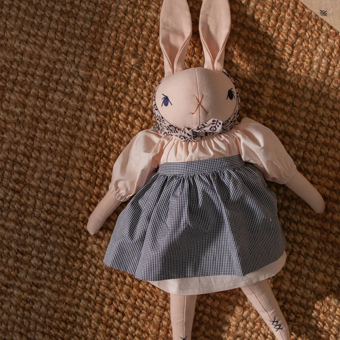 Rose Large Rabbit in Peach by Polka Dot Club