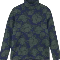 Roses Turtleneck in Navy by The Tiny Big Sister
