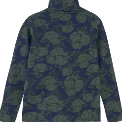 Roses Turtleneck in Navy by The Tiny Big Sister