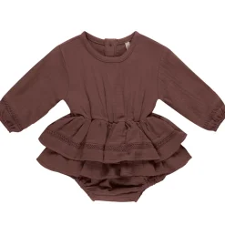 Rosie Romper in Plum by Quincy Mae