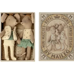 Royal Baby Mice Twins in a Matchbox by Maileg