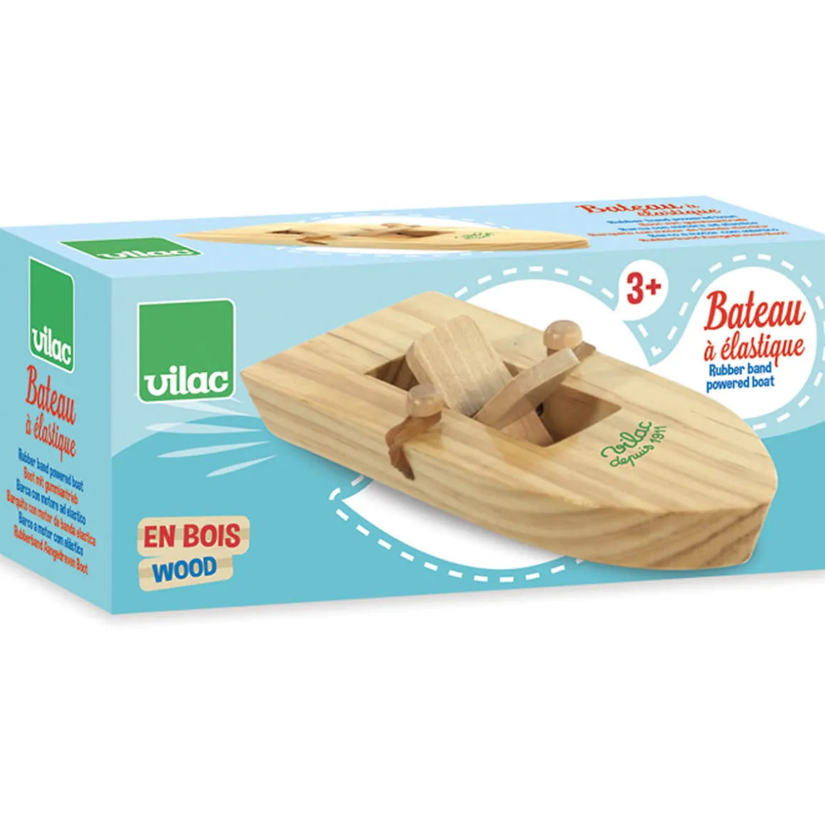 Rubber Band Powered Boat by Vilac
