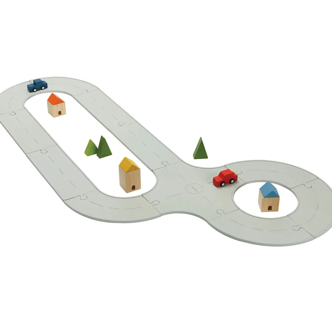Rubber Road & Rail Set by PlanToys