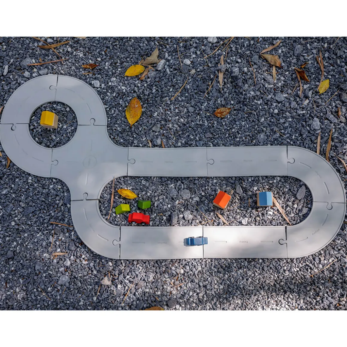 Rubber Road & Rail Set by PlanToys