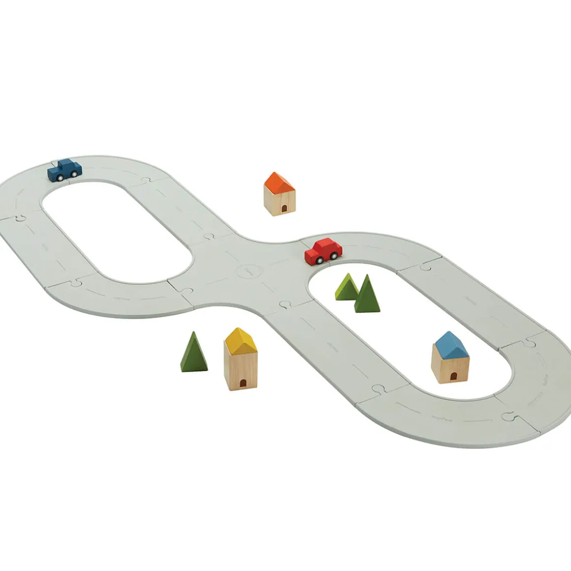Rubber Road & Rail Set by PlanToys