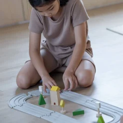 Rubber Road & Rail Set by PlanToys