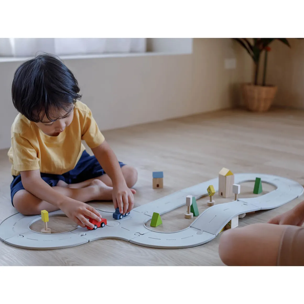 Rubber Road & Rail Set by PlanToys