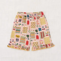 Ruffle Short in Parfait Beach Day by Misha & Puff