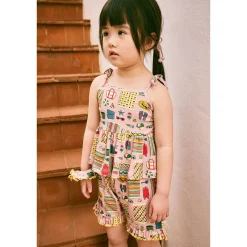 Ruffle Short in Parfait Beach Day by Misha & Puff