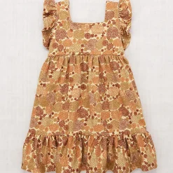 Ruffle Sleeve Dress in Acorn Crysanthemum by Misha & Puff