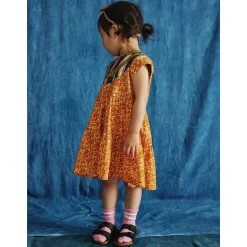 Ruthie Dress in Gingerbread Tisbury Garden by Misha & Puff