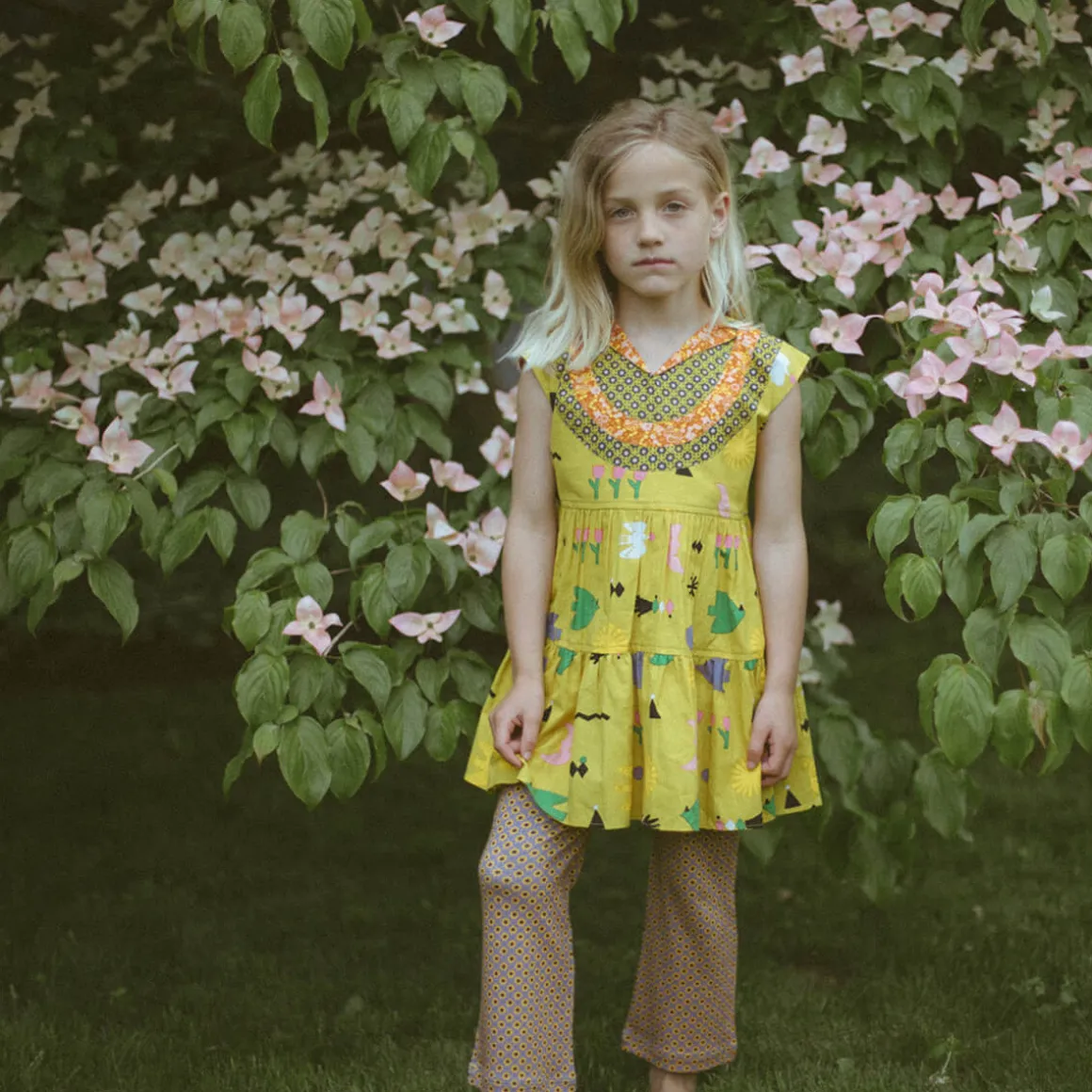 Ruthie Dress in Pistachio Daleyden Fête by Misha & Puff