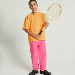Rygybay Kid's Trousers in Fluo Geranium by American Vintage