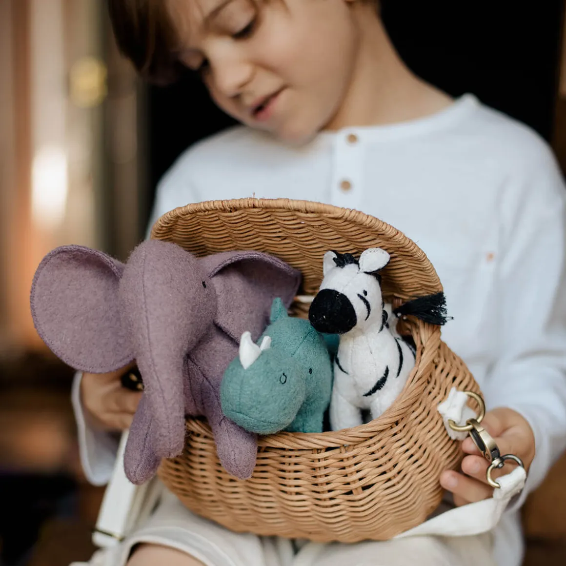 Safari Animals Holdie Folk Set by Olli Ella