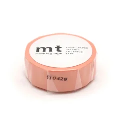 Salmon Pink 15mm 1P Basic Washi Tape by MT Japan