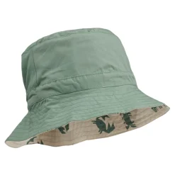 Sander Reversible Sun Hat in Crab Sandy / Peppermint by Liewood