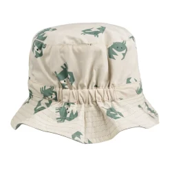 Sander Reversible Sun Hat in Crab Sandy / Peppermint by Liewood
