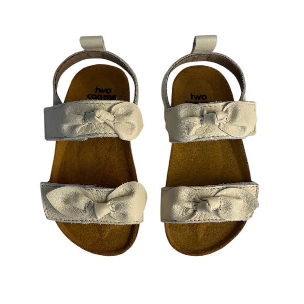 Sandy Velcro Sandals in Milk by PèPè