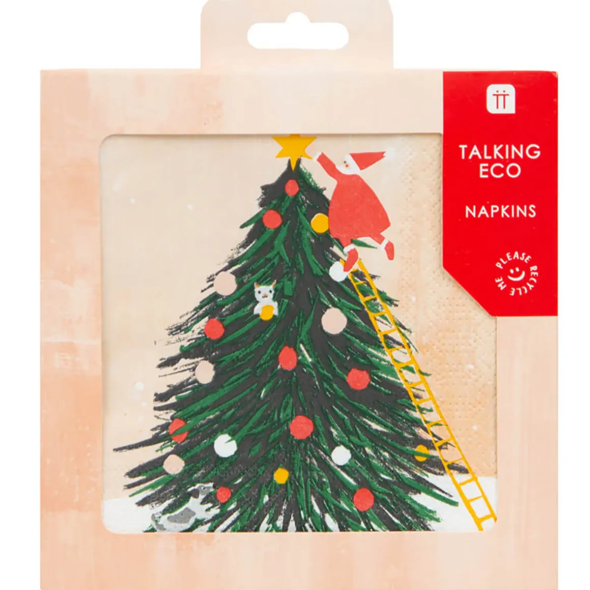 Santa Christmas Tree Napkins by Talking Tables