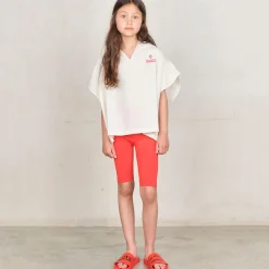 Sardine Kids Leggings Shorts in Red by The Animals Observatory