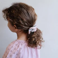 Satin Edge Scrunchie in Peach by Mimi & Lula