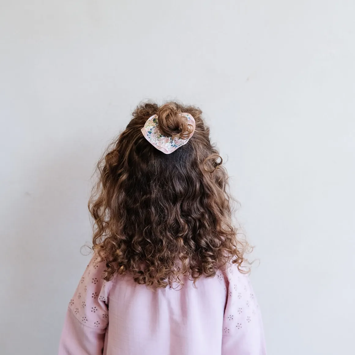 Satin Edge Scrunchie in Peach by Mimi & Lula