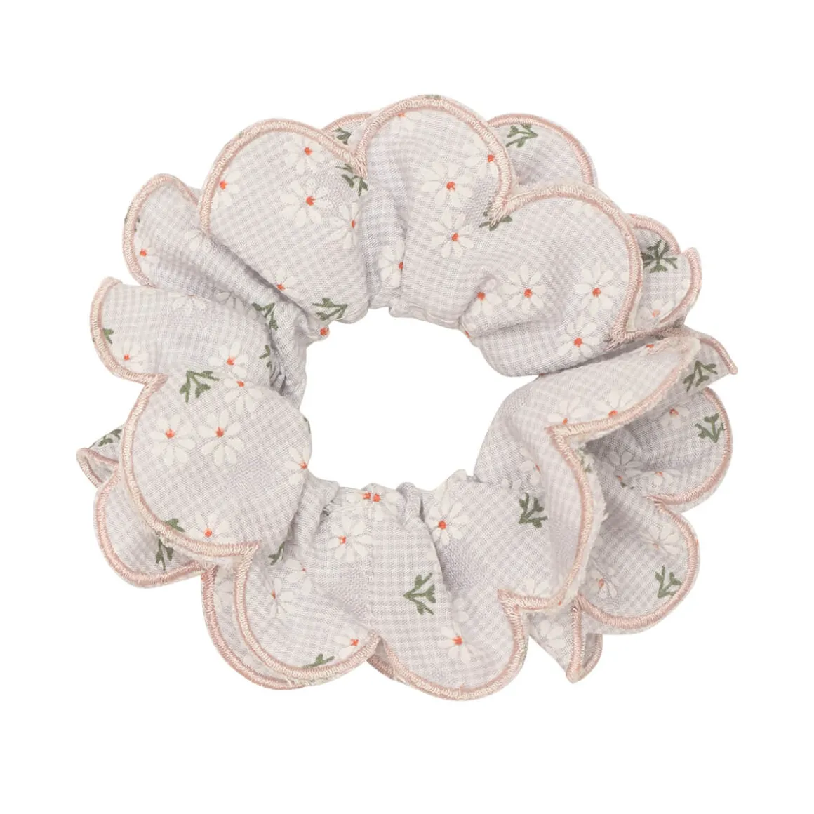 Scalloped Floral Scrunchie by Mimi & Lula