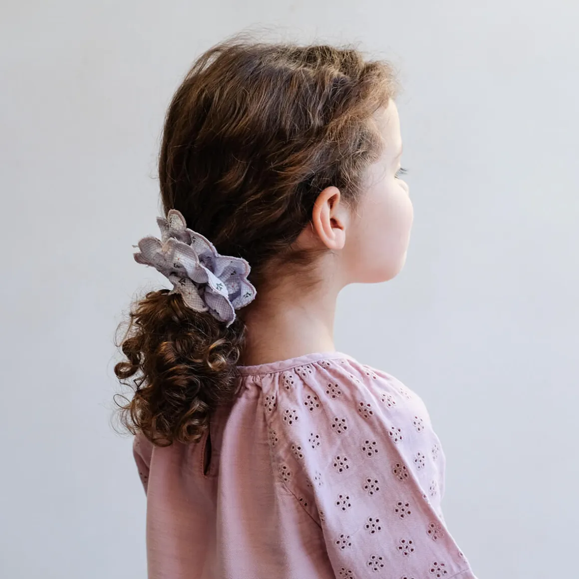 Scalloped Floral Scrunchie by Mimi & Lula