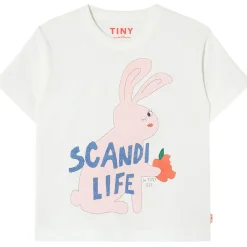 Scandi Life Graphic Tee in Off-White by Tinycottons