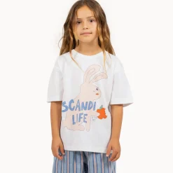 Scandi Life Graphic Tee in Off-White by Tinycottons